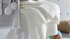 Rena - Beyaz Bebek Battaniyesi, 80x120 cm