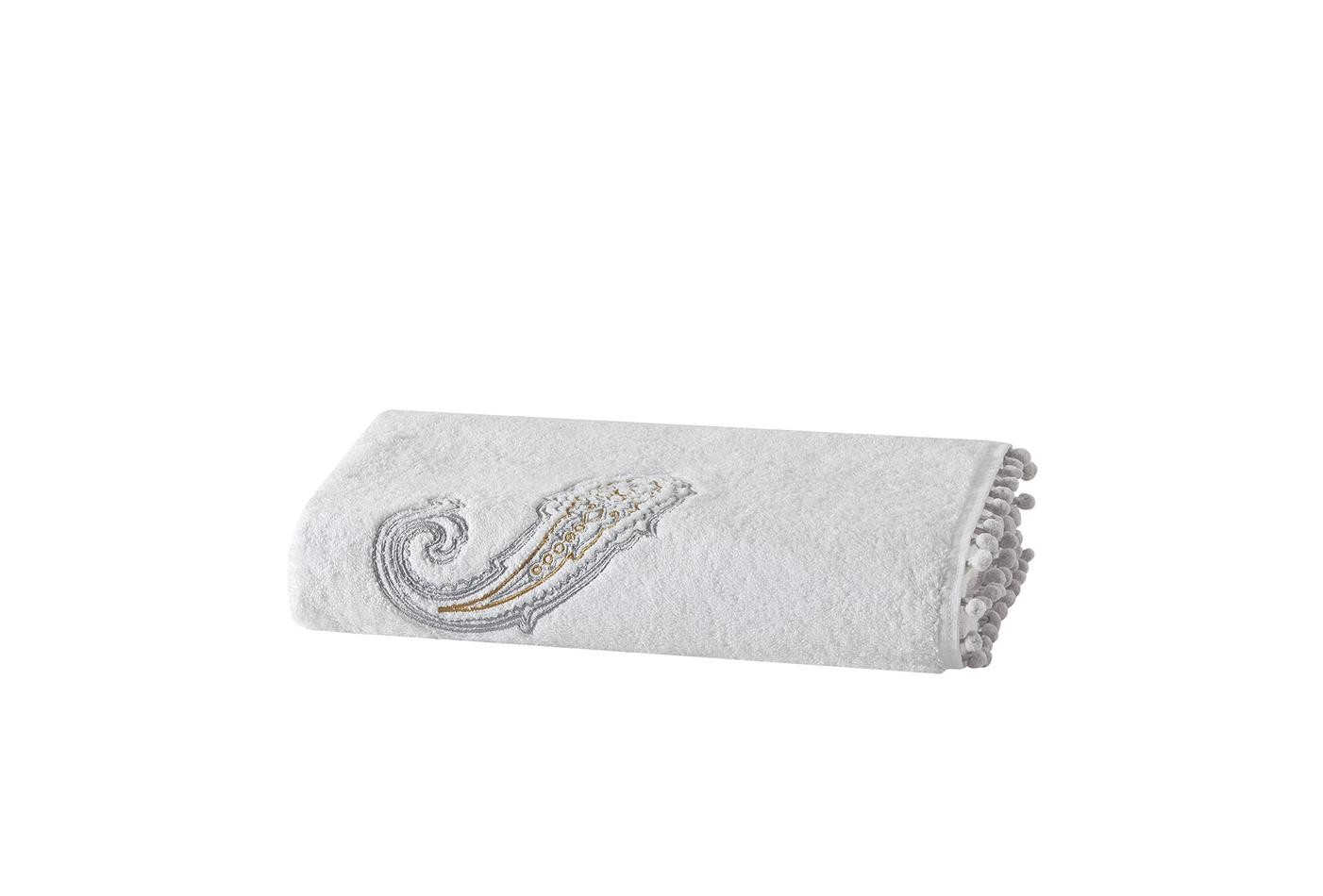 Enza Home Carpa -Beyaz, Banyo Havlusu, 90x150 cm 1