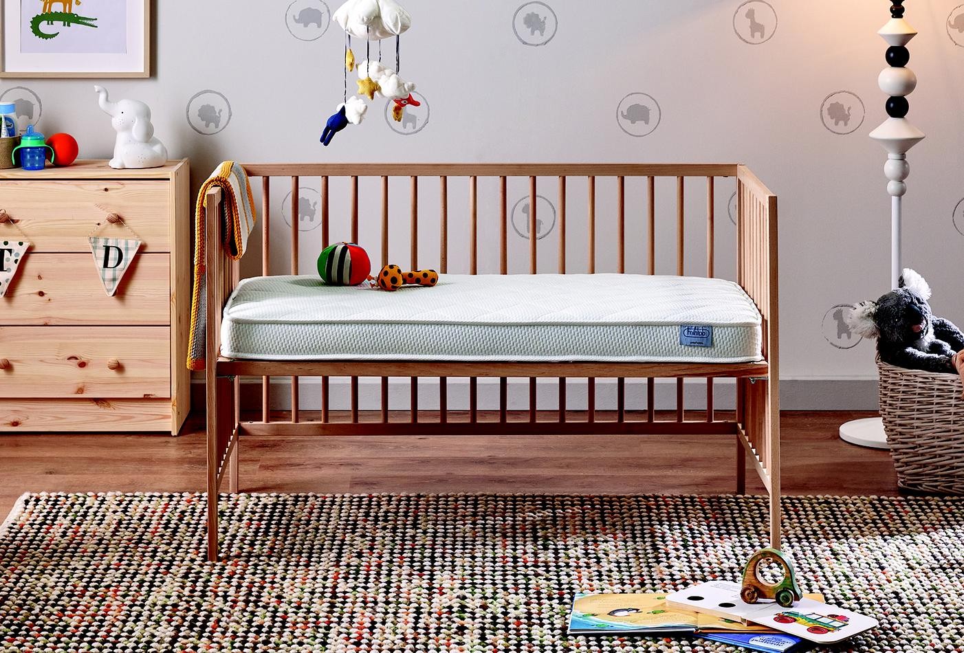 Enza Home Minipo, Sıvı Geçirmez Alezli Bebek Yatağı, 060x120 cm 2