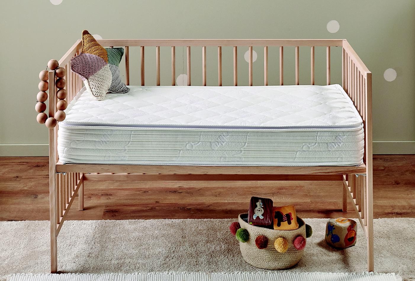 Enza Home Milky Comfy DHT, Yıkanabilir Pedli Bebek Yatağı, 060x120 cm 2