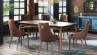 Elegante Konsol + Yemek Masası (Sabit) + Sandalye (4 adet)