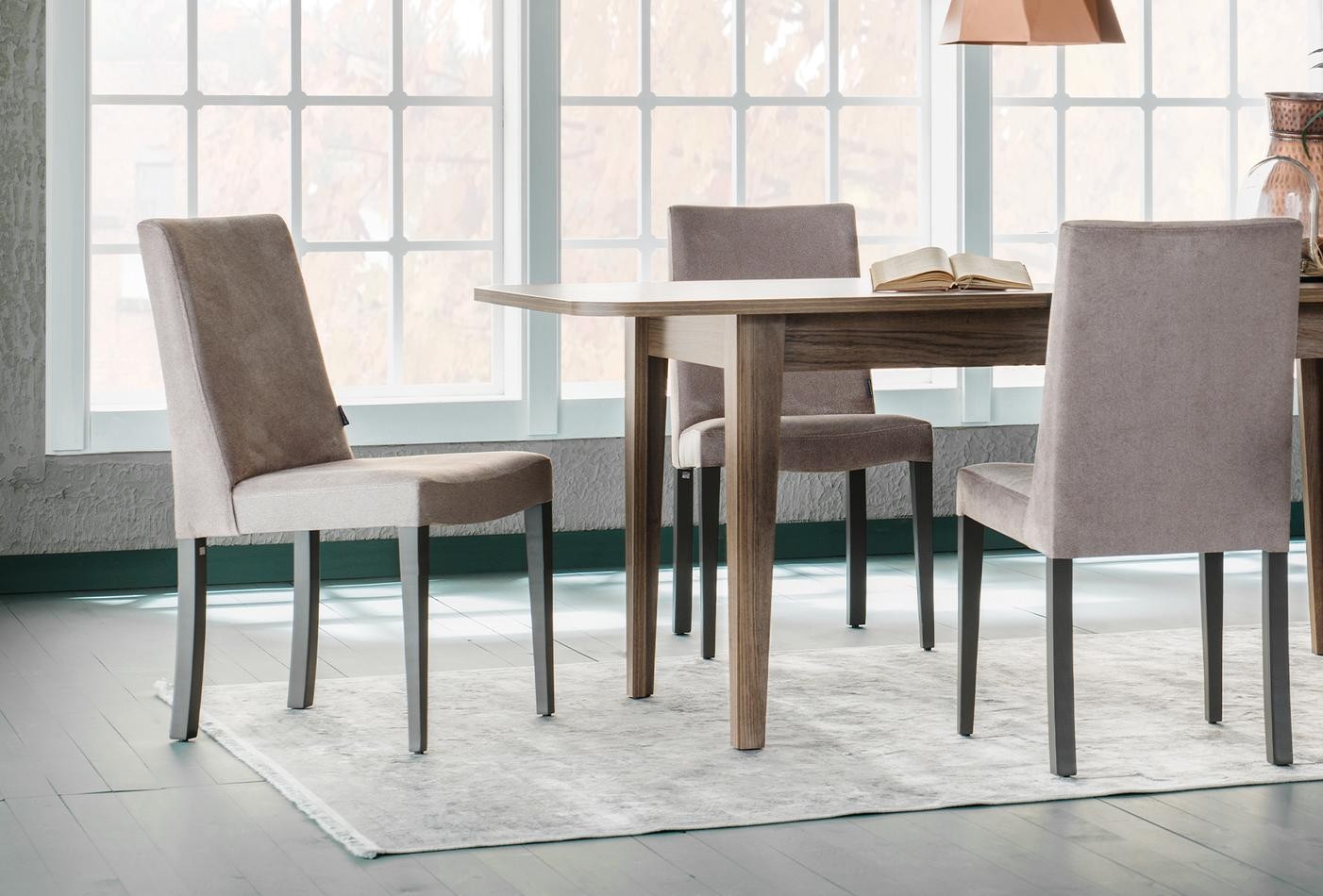 Enza Home Rosa, Konsol + Yemek Masası (Sabit) + Sandalye (4 adet)