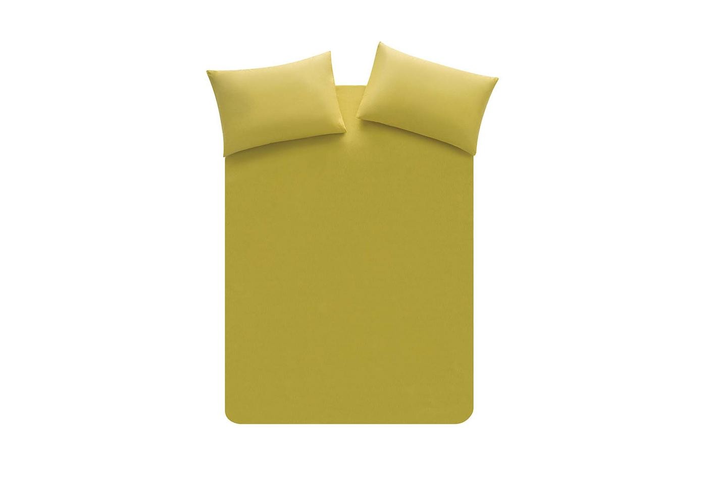 Enza Home Marco - Oksit Sarı, Çarşaf Yastık Kılıfı Set, Tek Kişilik 1