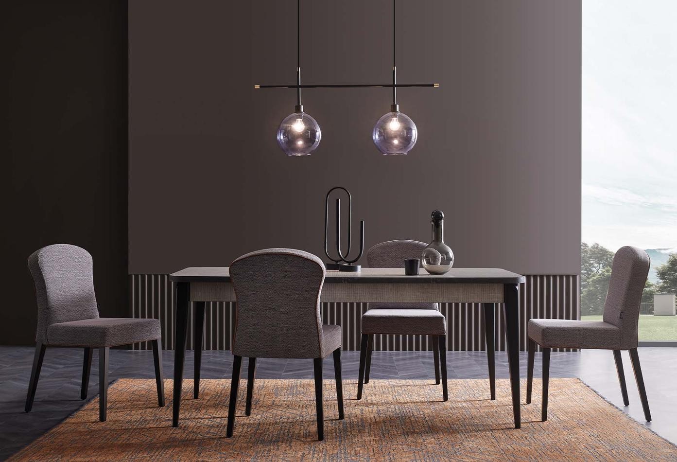 Enza Home Linz, Konsol + Yemek Masası (Sabit) + Sandalye (4 adet)