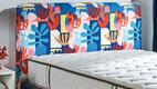 Garden Kısa Başlık Set Baza Başlık Yatak Set, 120x200 cm, 22903 Mavi Deri