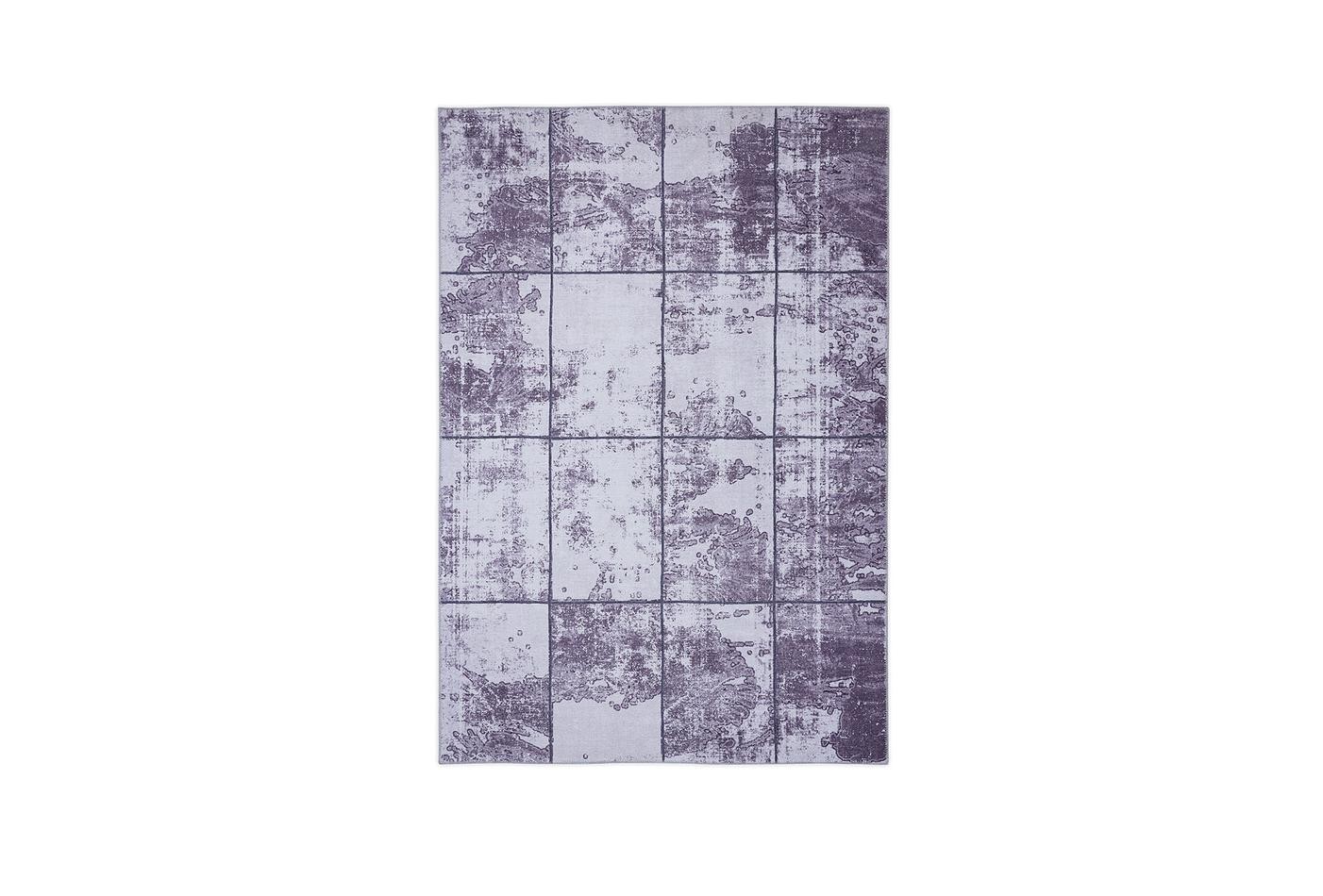 Enza Home Manol, Polyester Halı, Gri/Antrasit, 80 x 1.50 3
