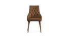Elegante Sandalye, Nubuk Kumaş 2113 Kahverengi