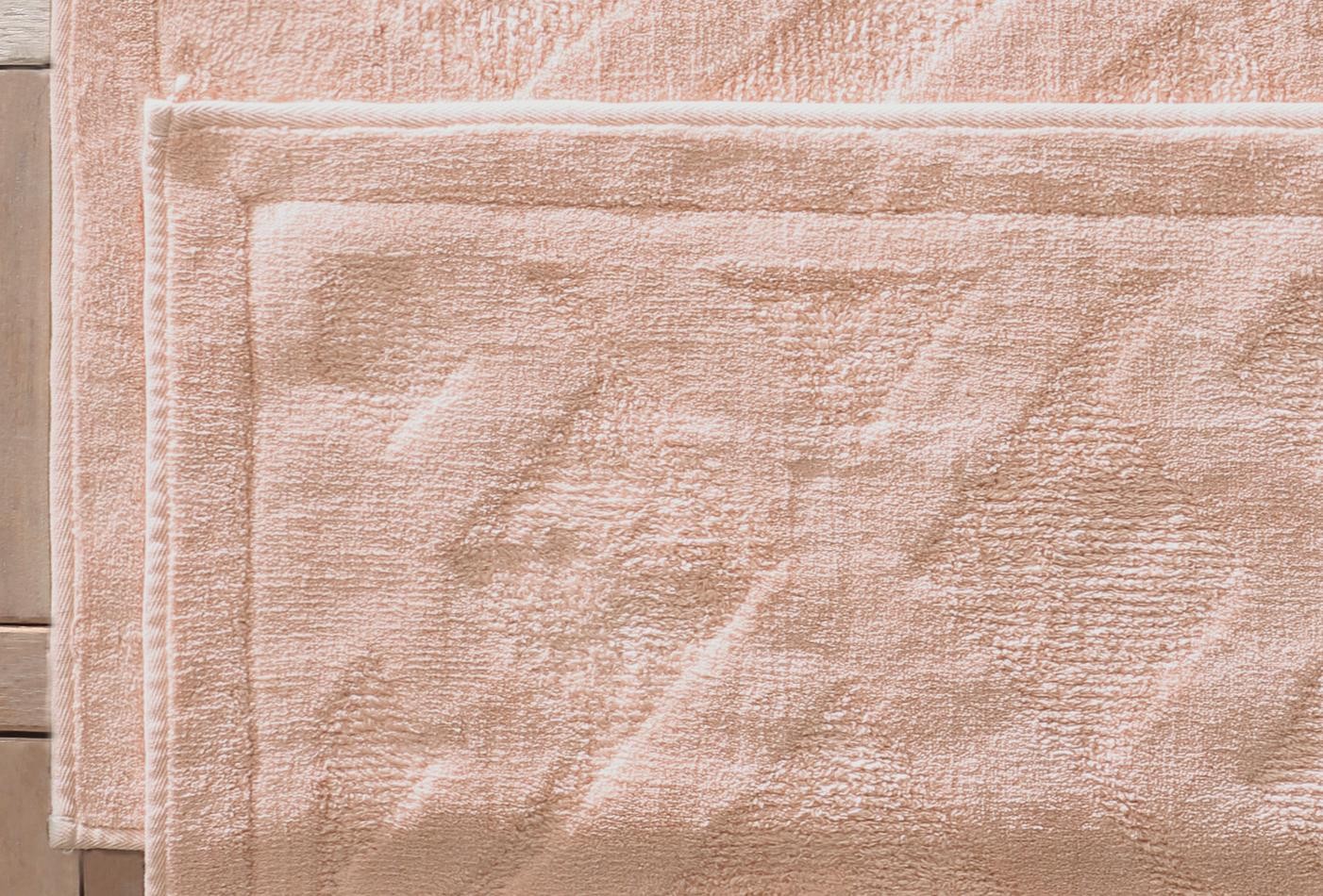 Enza Home Milo - Pudra, Banyo Paspası Seti, 50x60 cm - 60x100 cm