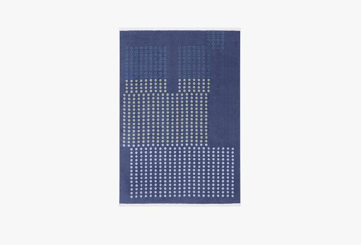 Talia Polyester Halı, Koyu Mavi/Çok Renkli, 80 x 1.50