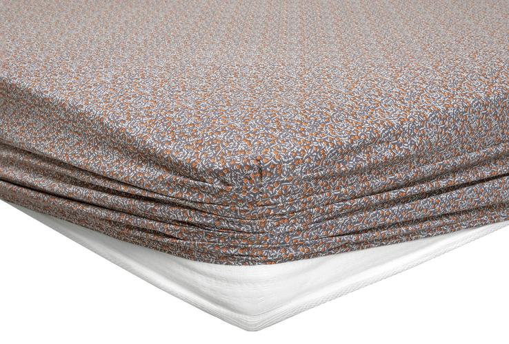 Mix&Match Ditsy - Antrasit Lastikli Çarşaf, Tek Kişilik