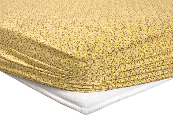 Mix&Match Ditsy - Safran Lastikli Çarşaf, Tek Kişilik