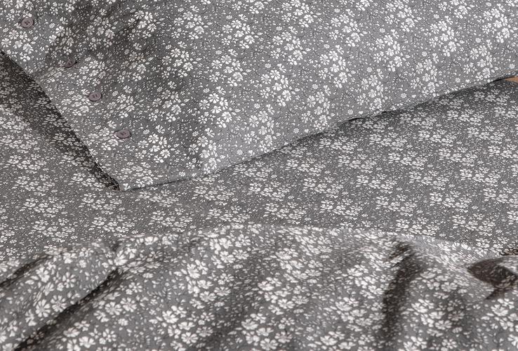 Mix&Match Liberty - Antrasit Lastikli Çarşaf, Tek Kişilik
