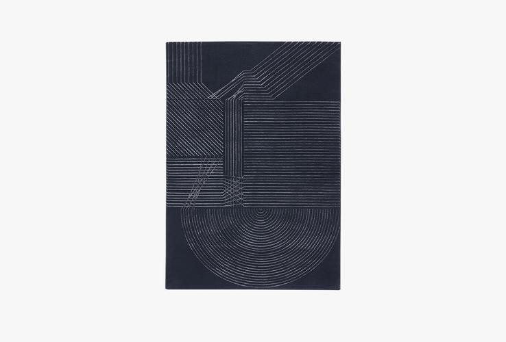 Chart Polipropilen ve Polyester Halı, Siyah/Antrasit, 80 x 1.50