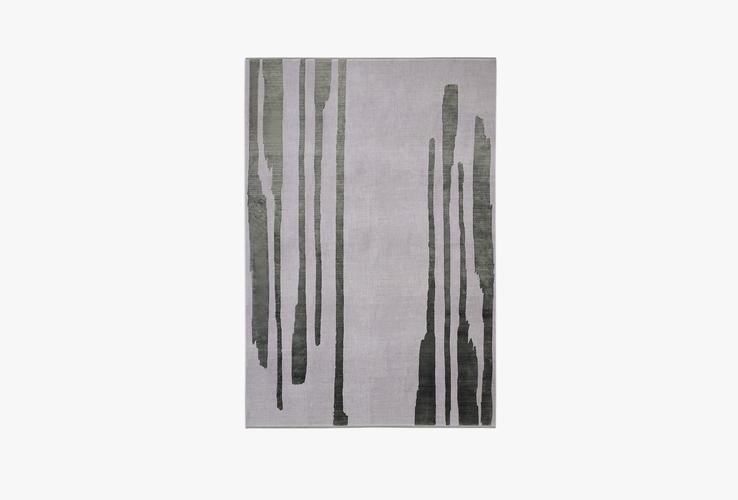 Sandista Viskon ve Akrilik Halı, Gri/Yeşil, 1.60 x 2.35