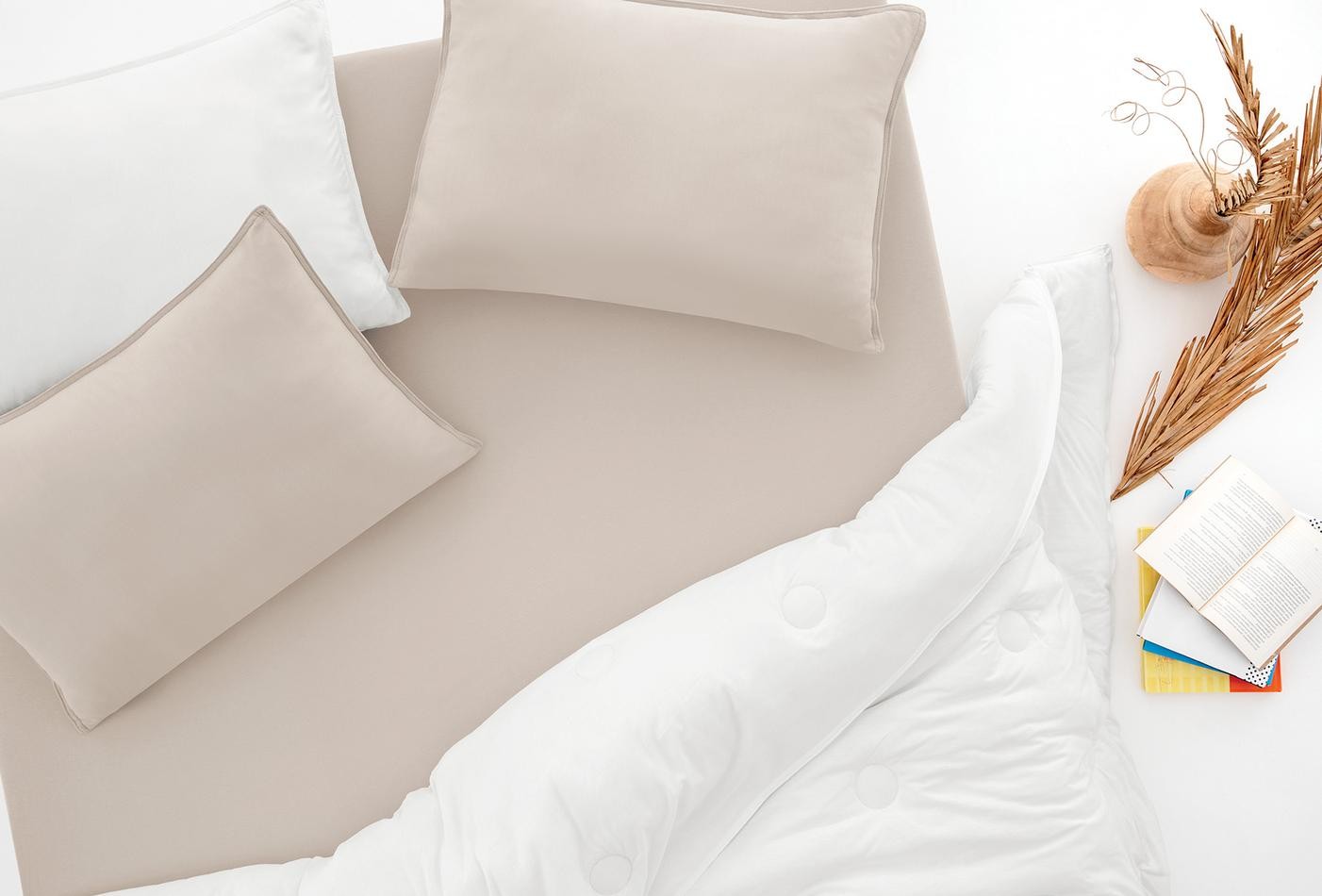 Enza Home Lupa Soft  - Bej, Yastık Kılıfı, 50x70 cm