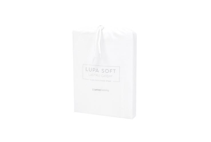 Lupa Soft - Beyaz Lastikli Çarşaf, Tek Kişilik