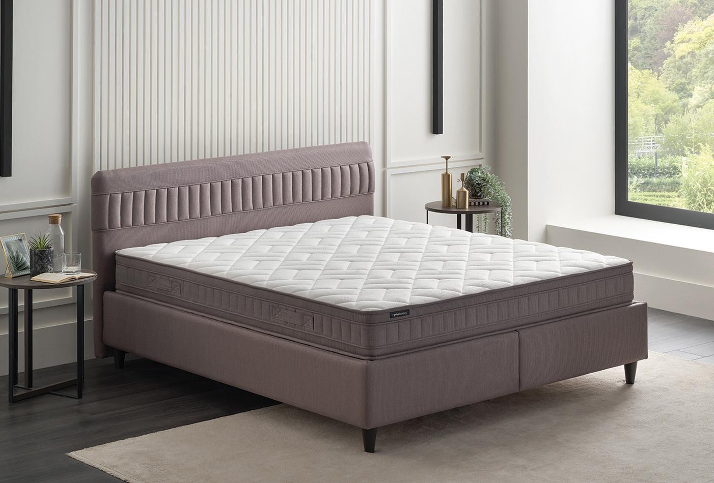 Enza Home Sleep Balance, Yatak Baza Başlık, 90x190 cm, 22002 Kahverengi