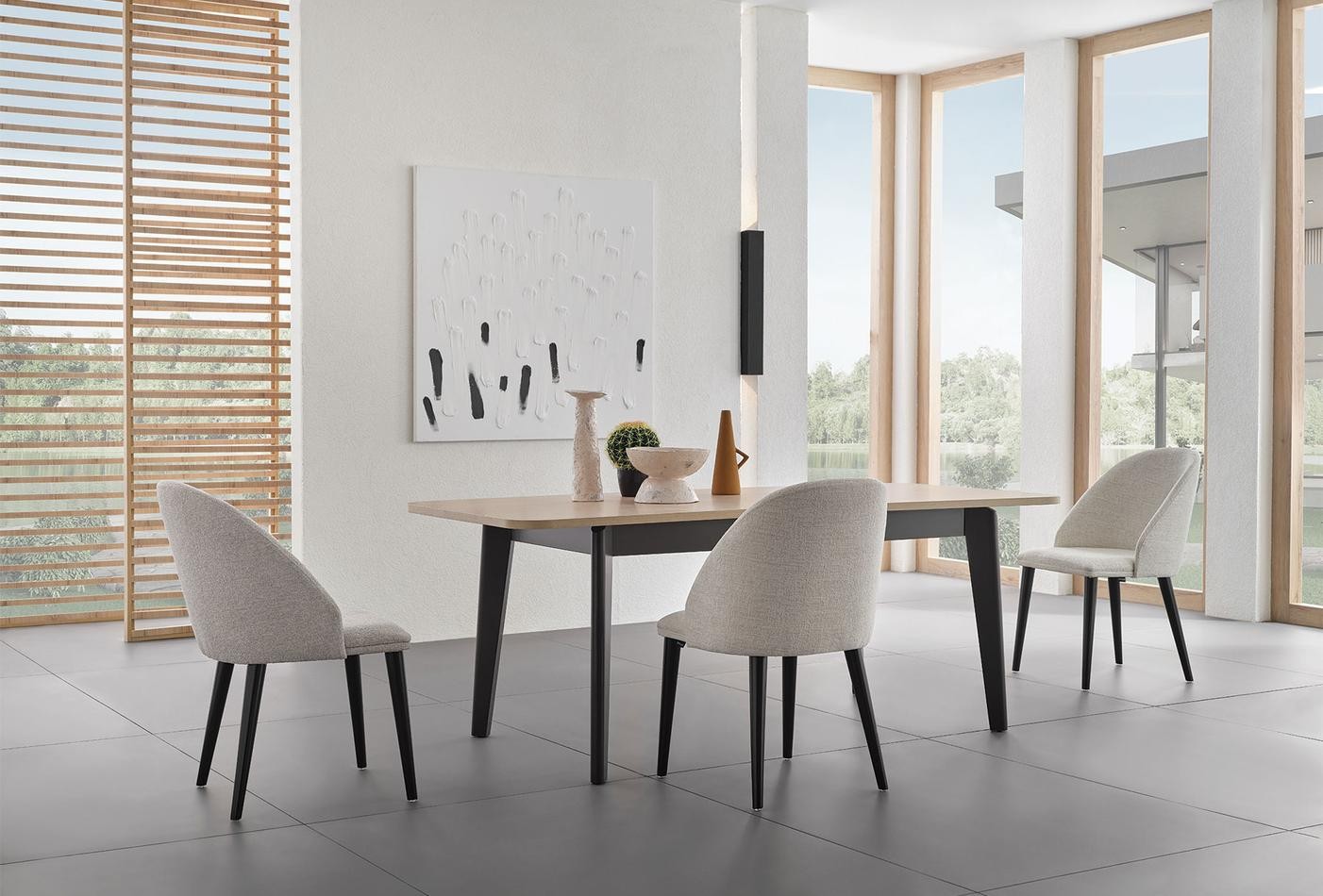 Enza Home Terra, Konsol + Açılır Yemek Masası + Kolçaklı Sandalye (4 adet)