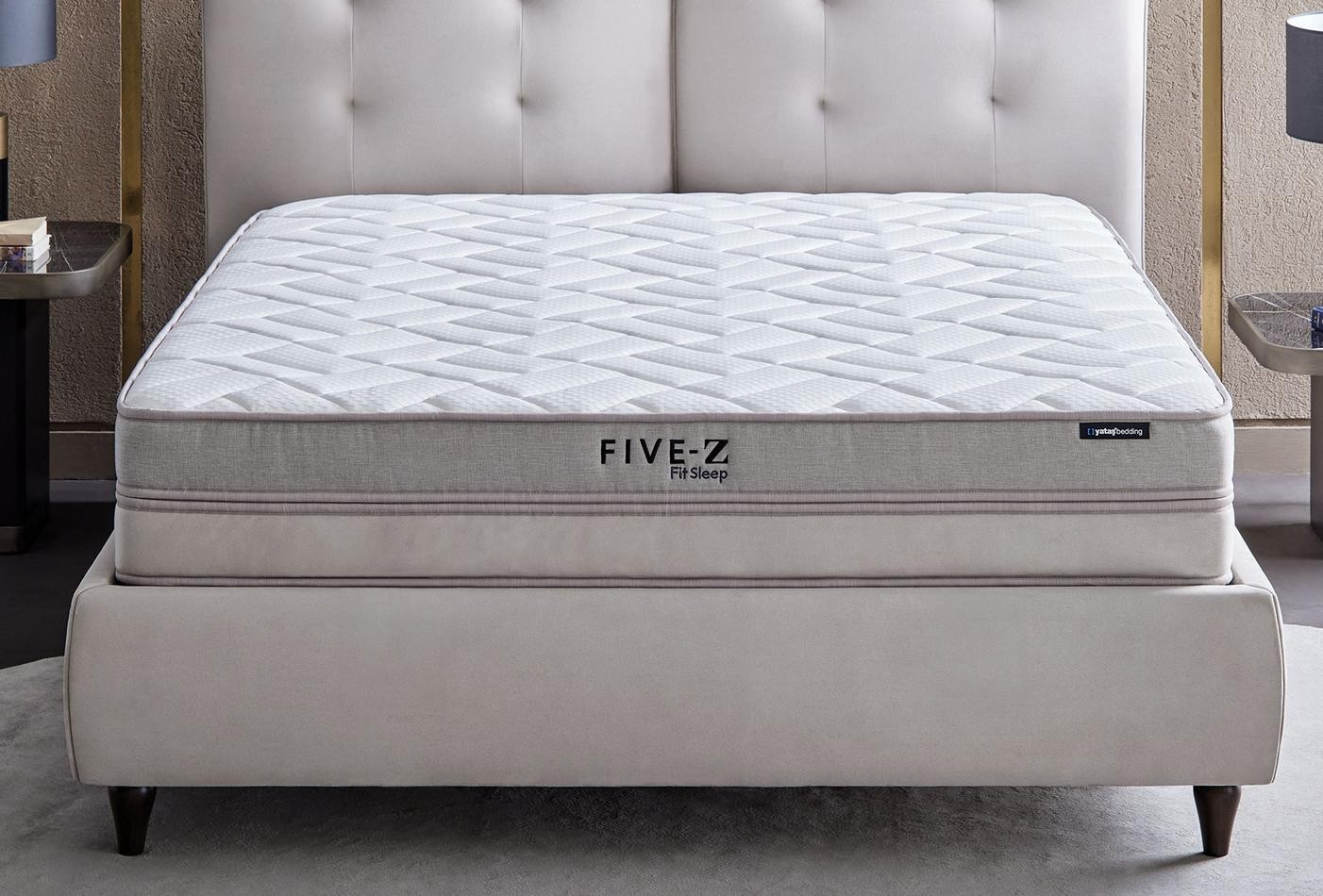 Five-Z Fit Sleep Fresca Yatak Baza Başlık, 90x190 cm, 16401 Kum 5