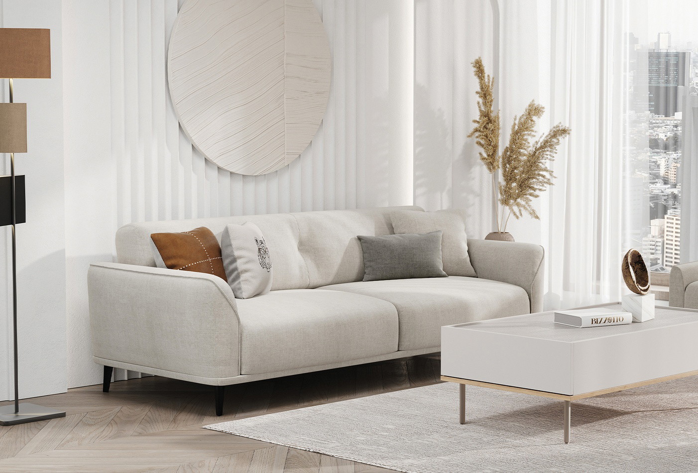 Enza Home Cante Evlilik Seti, Konsol, Yemek Masası(Sabit) Ahşap Ayaklı, Alternatif Sandalye (4 adet), 5 Kapaklı Dolap, Komodin (2 adet), Başlıklı Karyola (160x200 cm), 3'lü Yataklı Koltuk, Berjer 5