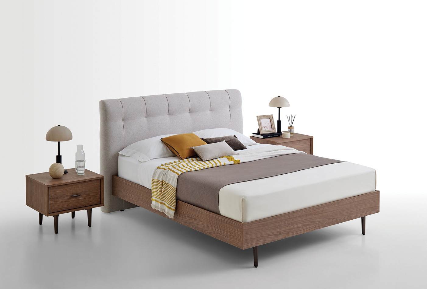 Enza Home Paloma, Başlıklı Karyola, (160x200 cm), 55701 Krem 10