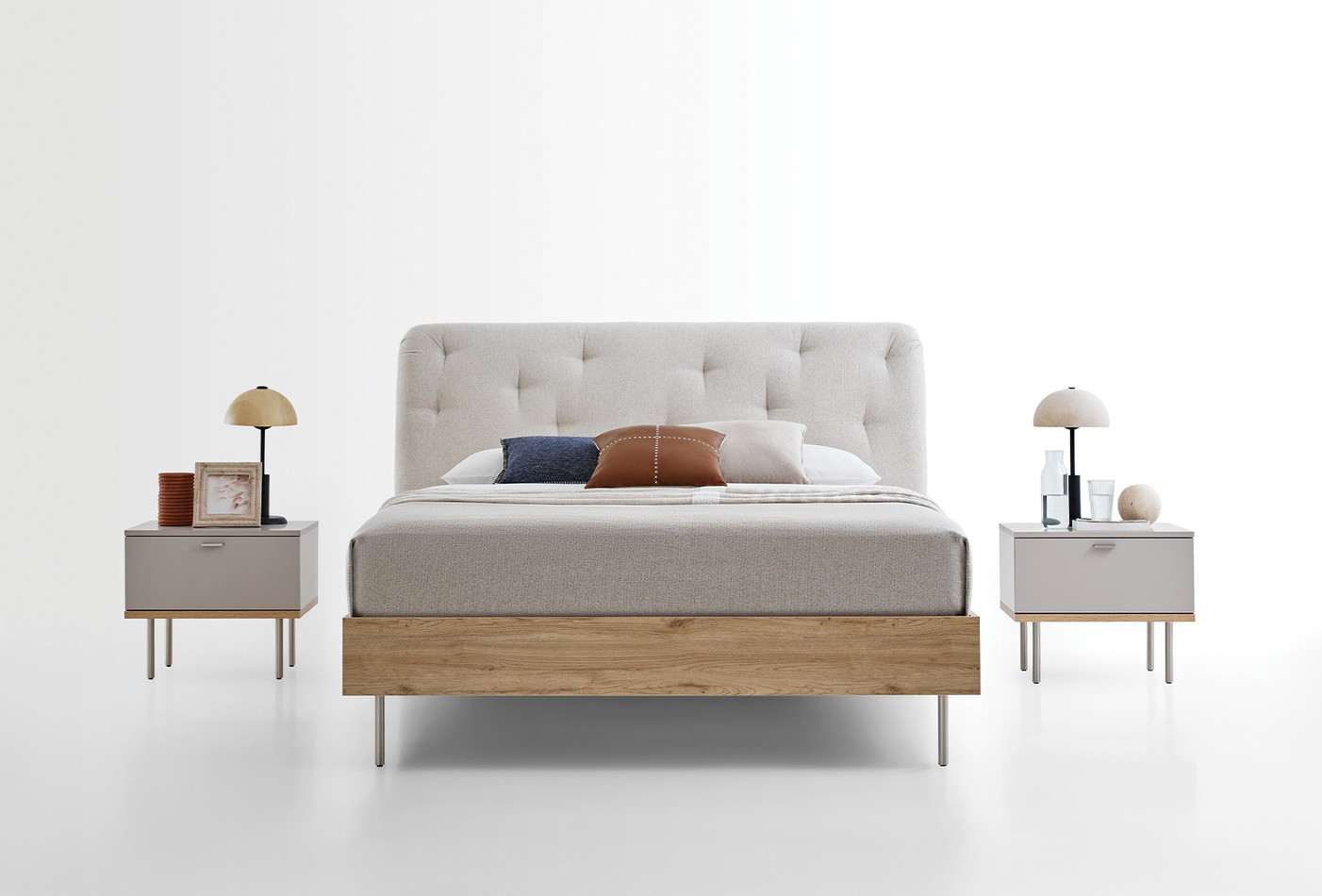 Enza Home Cante, Başlıklı Karyola, (160x200 cm), 57001 Krem 7