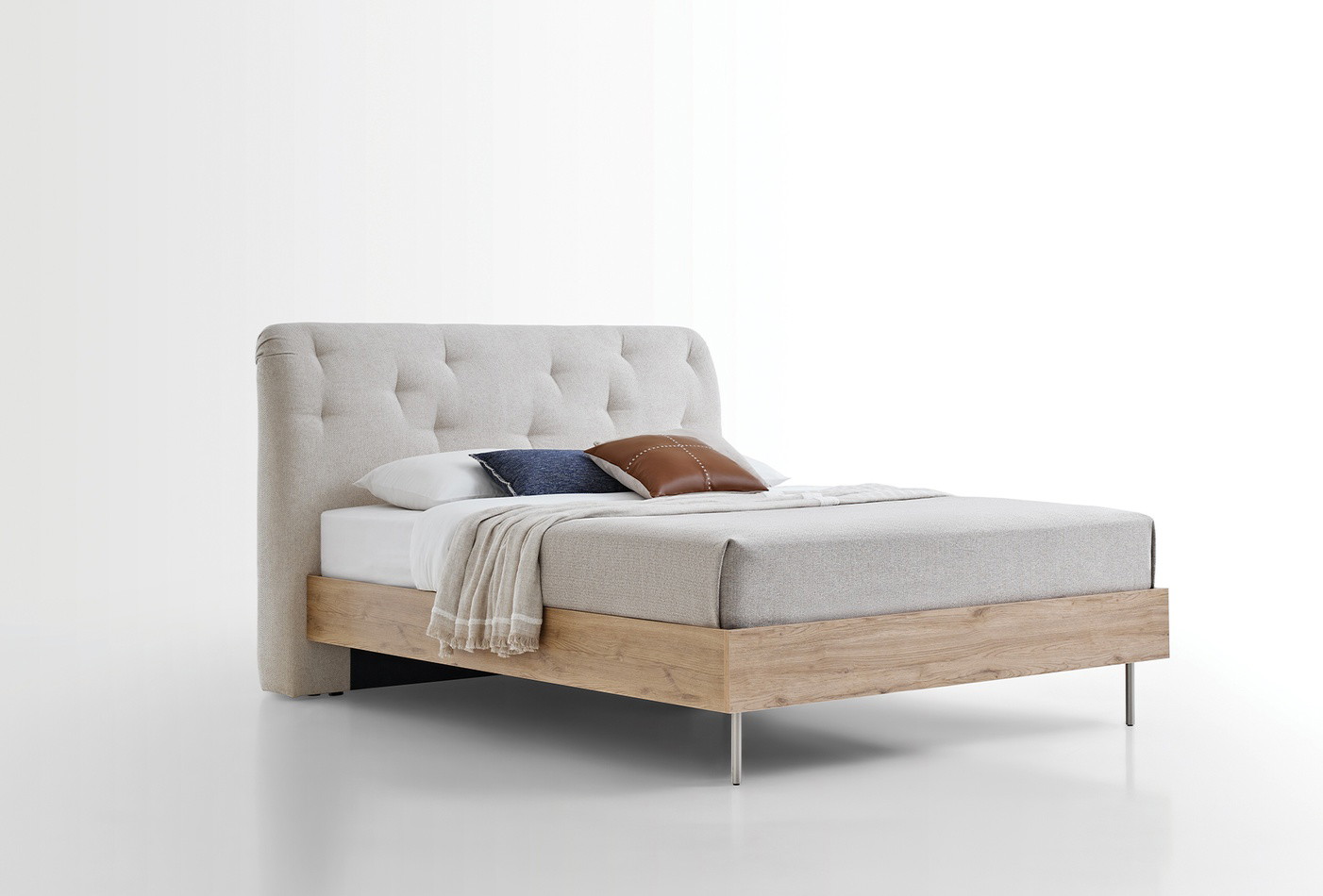 Enza Home Cante, Başlıklı Karyola, (160x200 cm), 57001 Krem 6