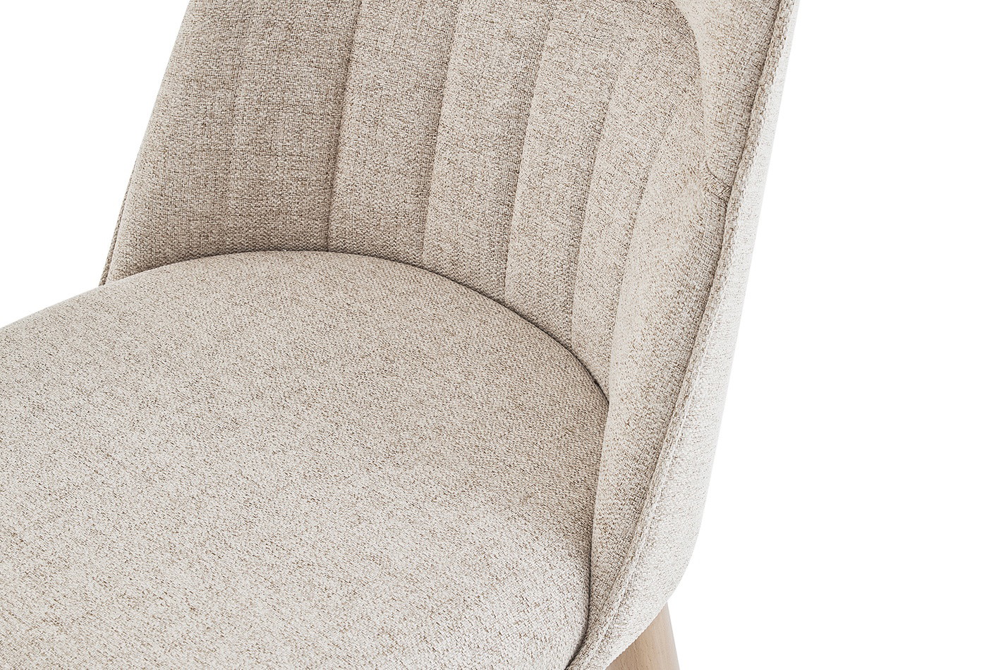 Enza Home Paloma, Sandalye, Dokuma Kumaş Oval Tasarım Kum Rengi 6